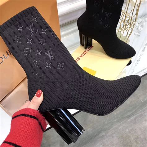 louis vuitton sock heel|louis vuitton sock ankle boots.